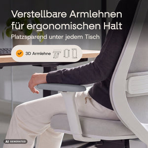 BALANCE – Ergonomischer Bürostuhl - Clouvou Schwarz