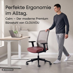 CALM – Ergonomischer Bürostuhl - Clouvou Schwarz