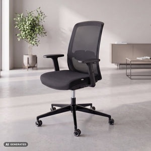 CALM – Ergonomischer Bürostuhl - Clouvou Schwarz