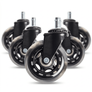 CLOUVOU Blade Wheels – PU - Bürostuhlrollen | 5er - Set - Clouvou