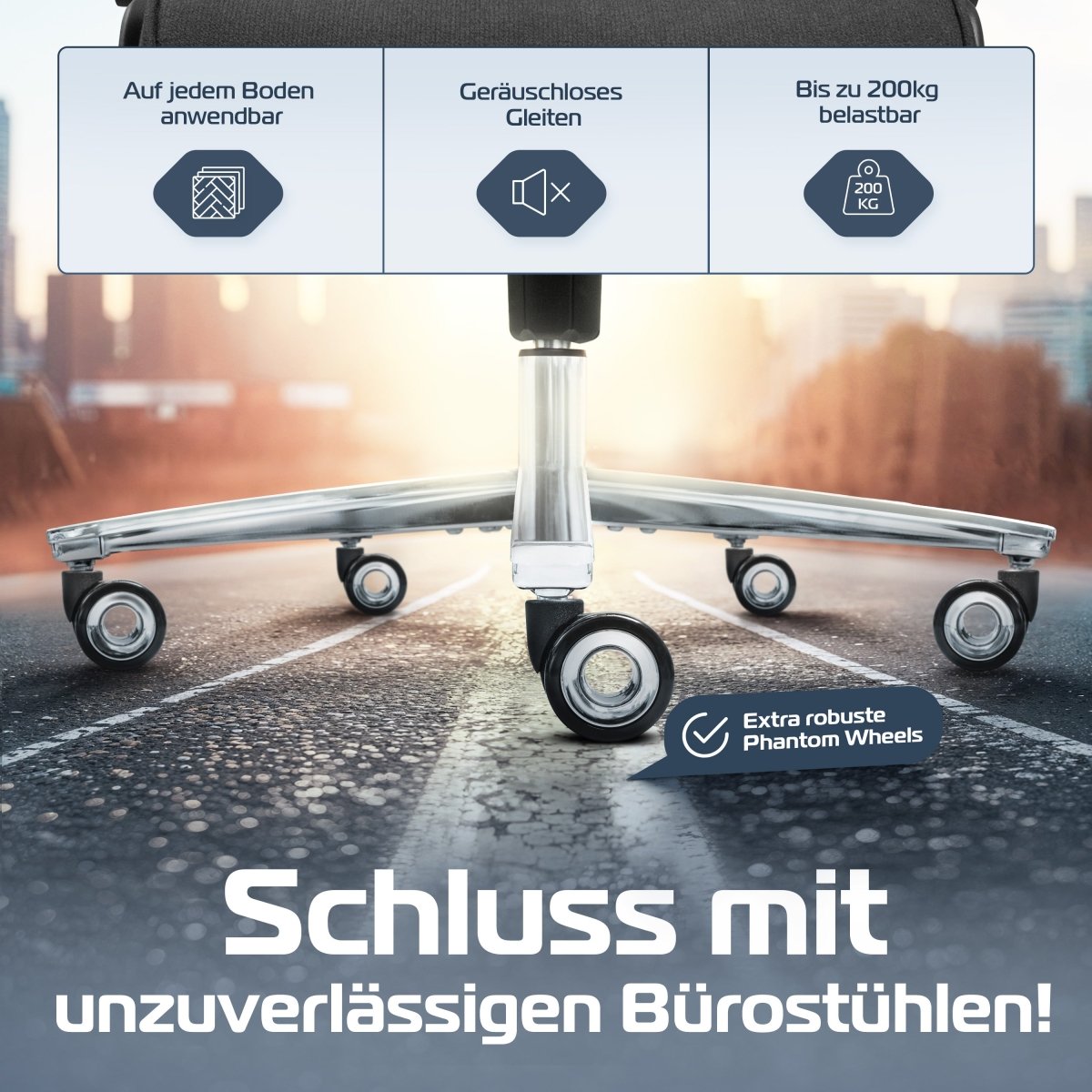 CLOUVOU PowerSeat - Ergonomischer Bürostuhl „ Extra breit gebaut und weich wie auf einer Matratze“ - Clouvou 