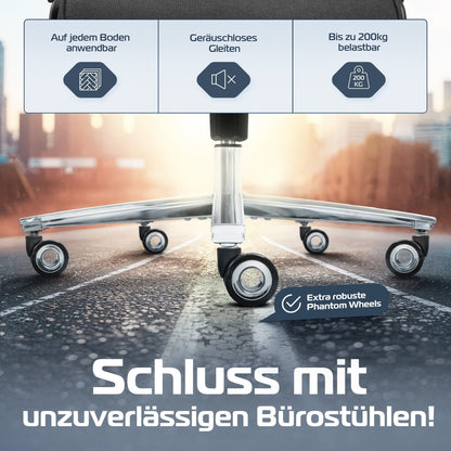 CLOUVOU PowerSeat - Ergonomischer Bürostuhl „ Extra breit gebaut und weich wie auf einer Matratze“ - Clouvou 