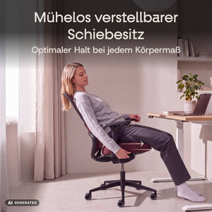 VOLUME – Ergonomischer Bürostuhl - Clouvou Schwarz
