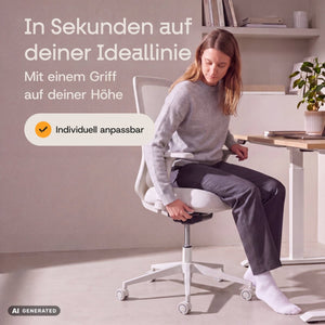 VOLUME – Ergonomischer Bürostuhl - Clouvou Schwarz